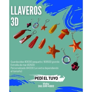 Llaveros 3D